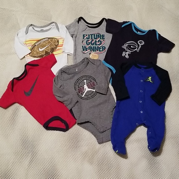 Bundle of nike, Jordan, under armour boys onesies - Picture 2 of 6